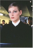 Uma Thurman and Ethan Hawke in Gattaca
